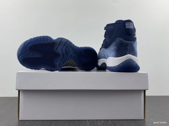 Rep Air Velvet AR0715-441 Jordan Midnight WMNS 11 Navy 0727